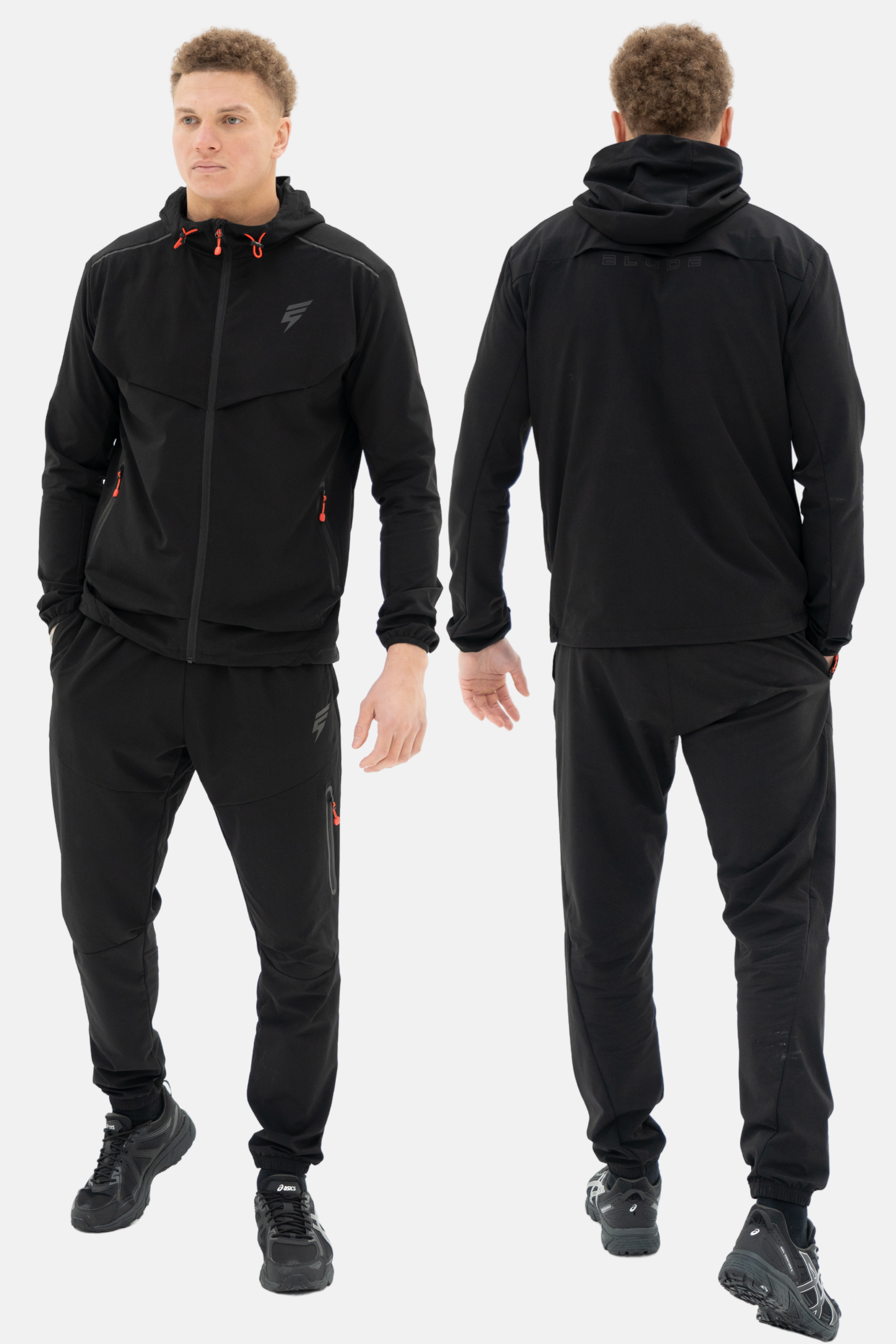 GHOST TRACKSUIT - BLACK/RED