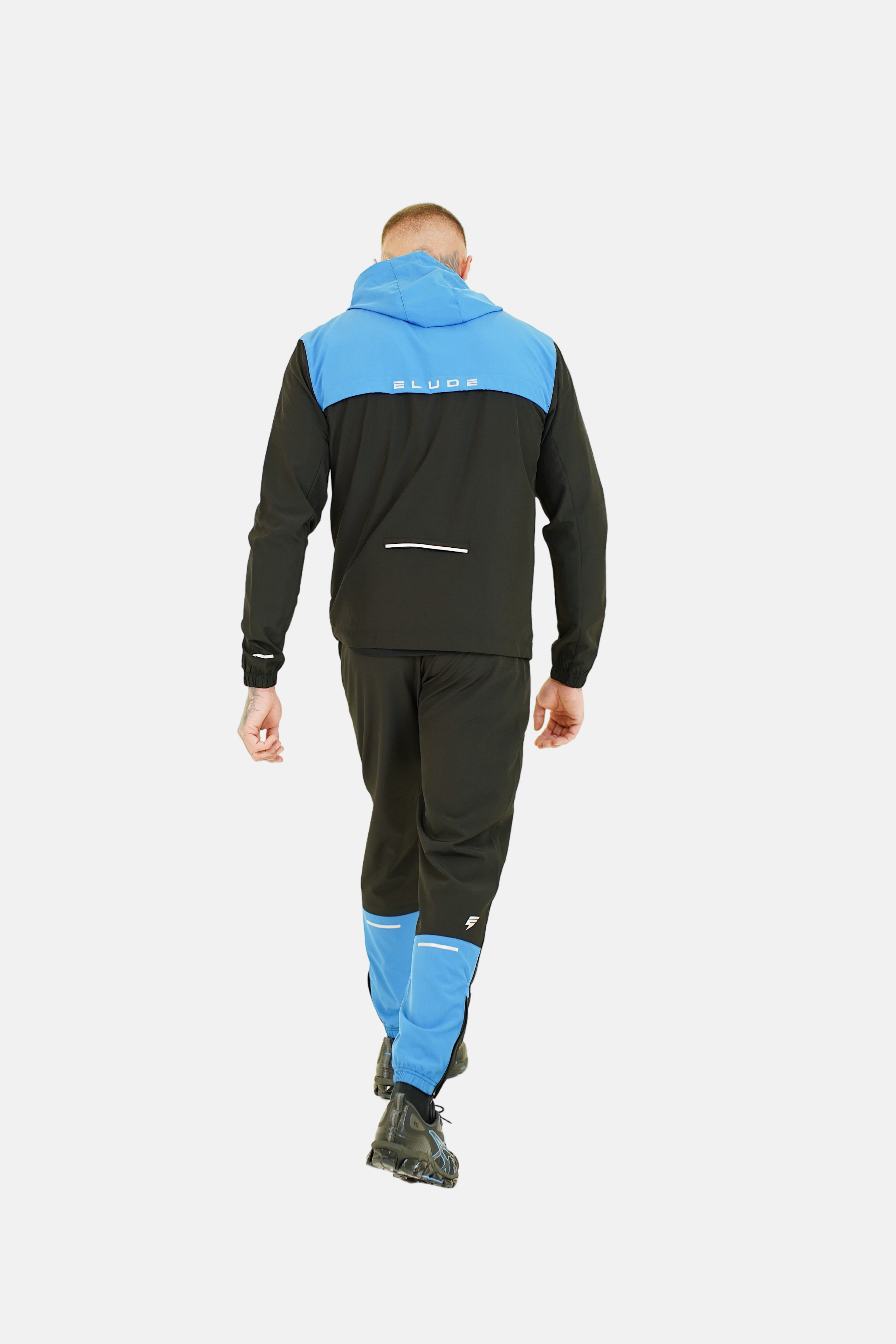 TRACK PANTS - BLACK/BLUE