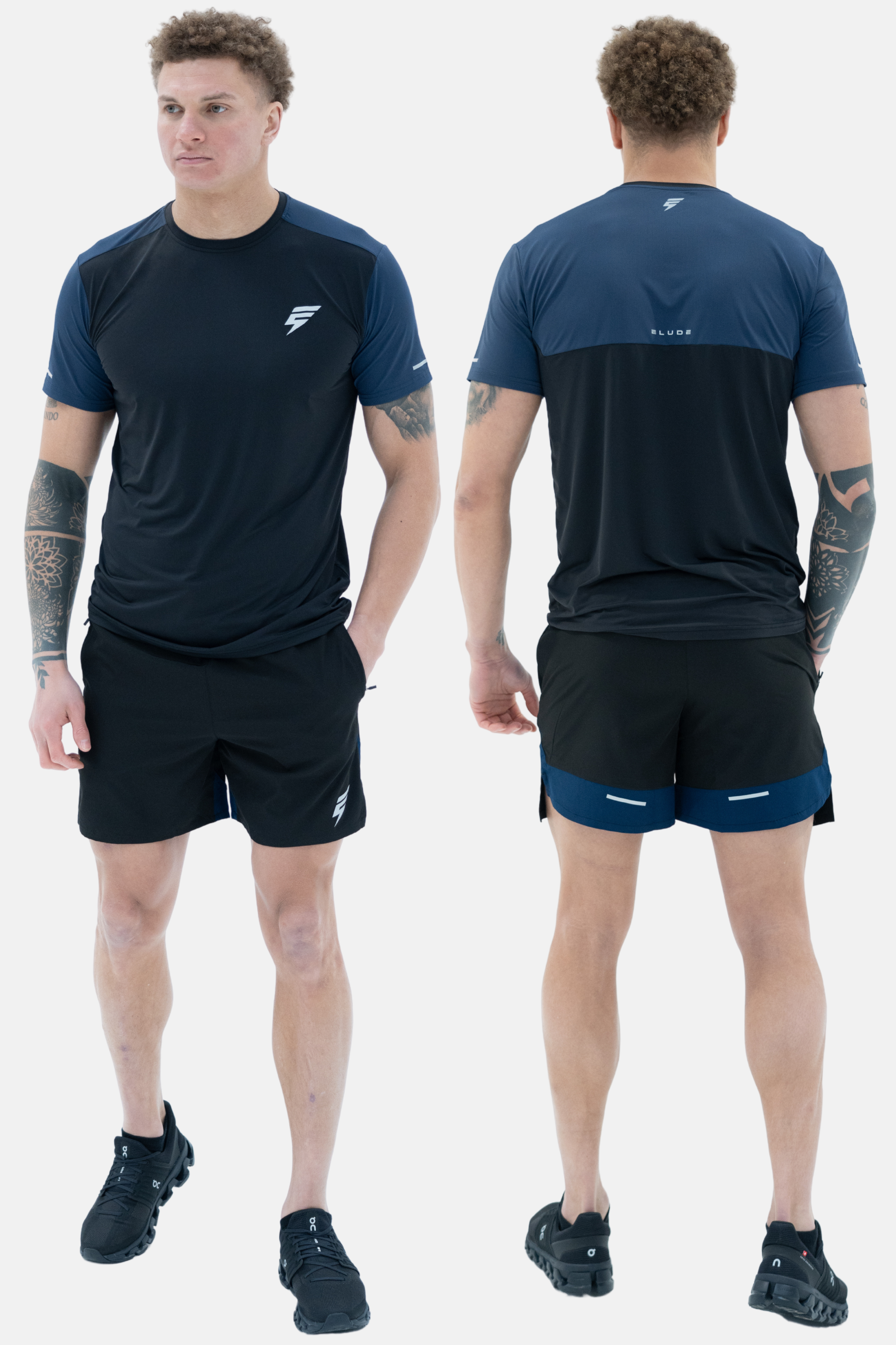 SPLIT SET - BLACK/NAVY