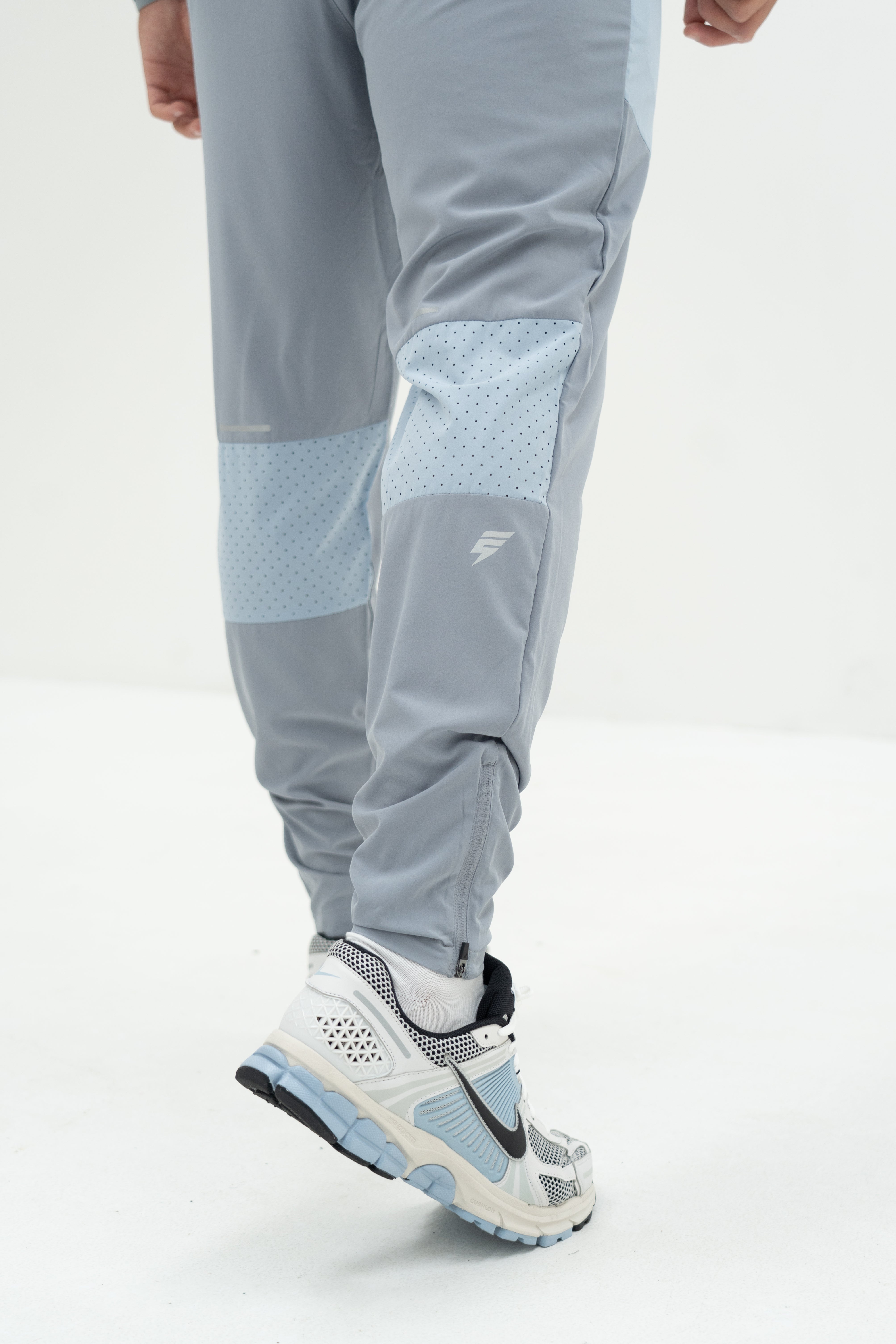 SPLIT PANT - BABY BLUE/LIGHT GREY