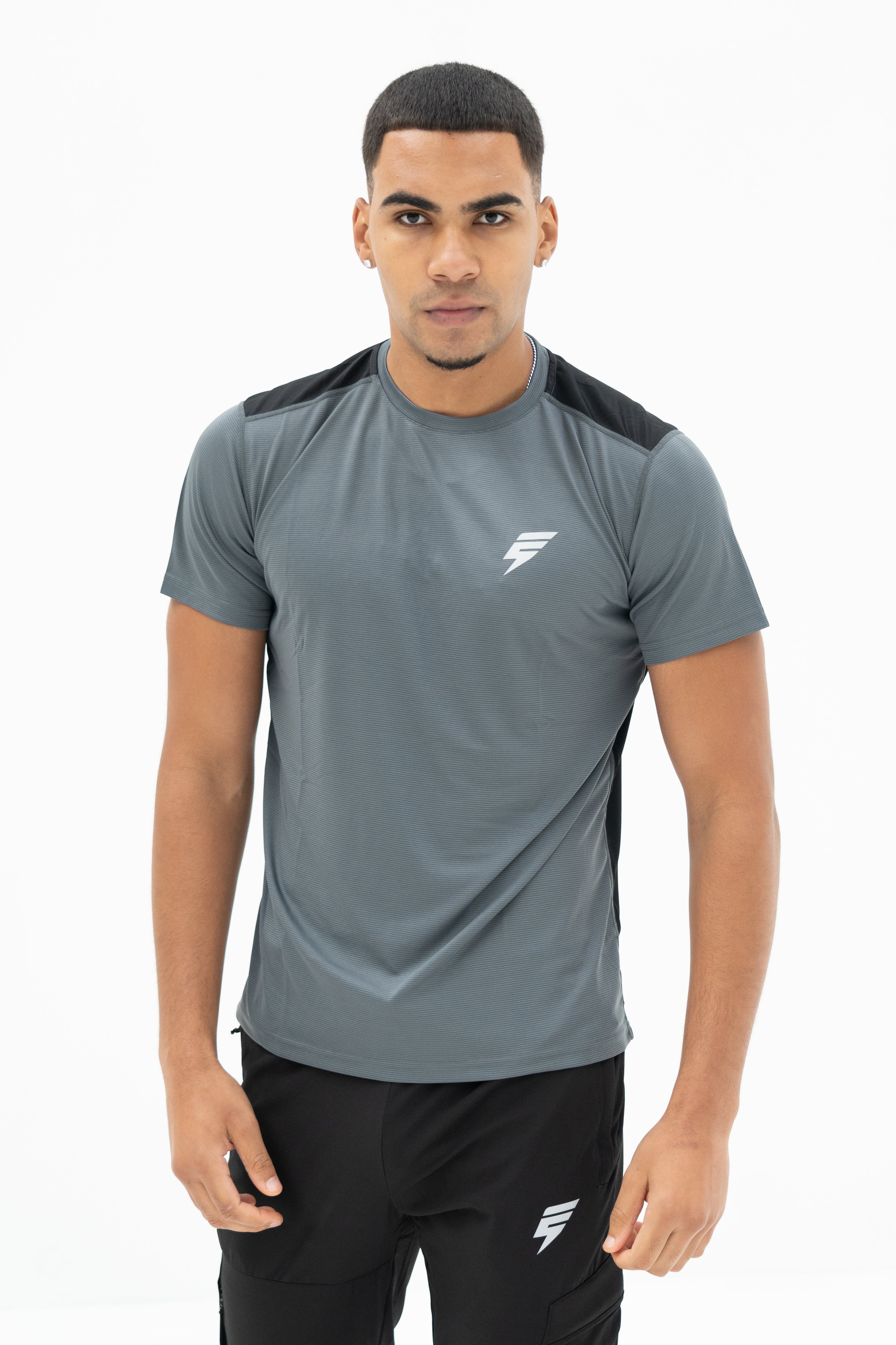 CORE TEE - GREY/BLACK