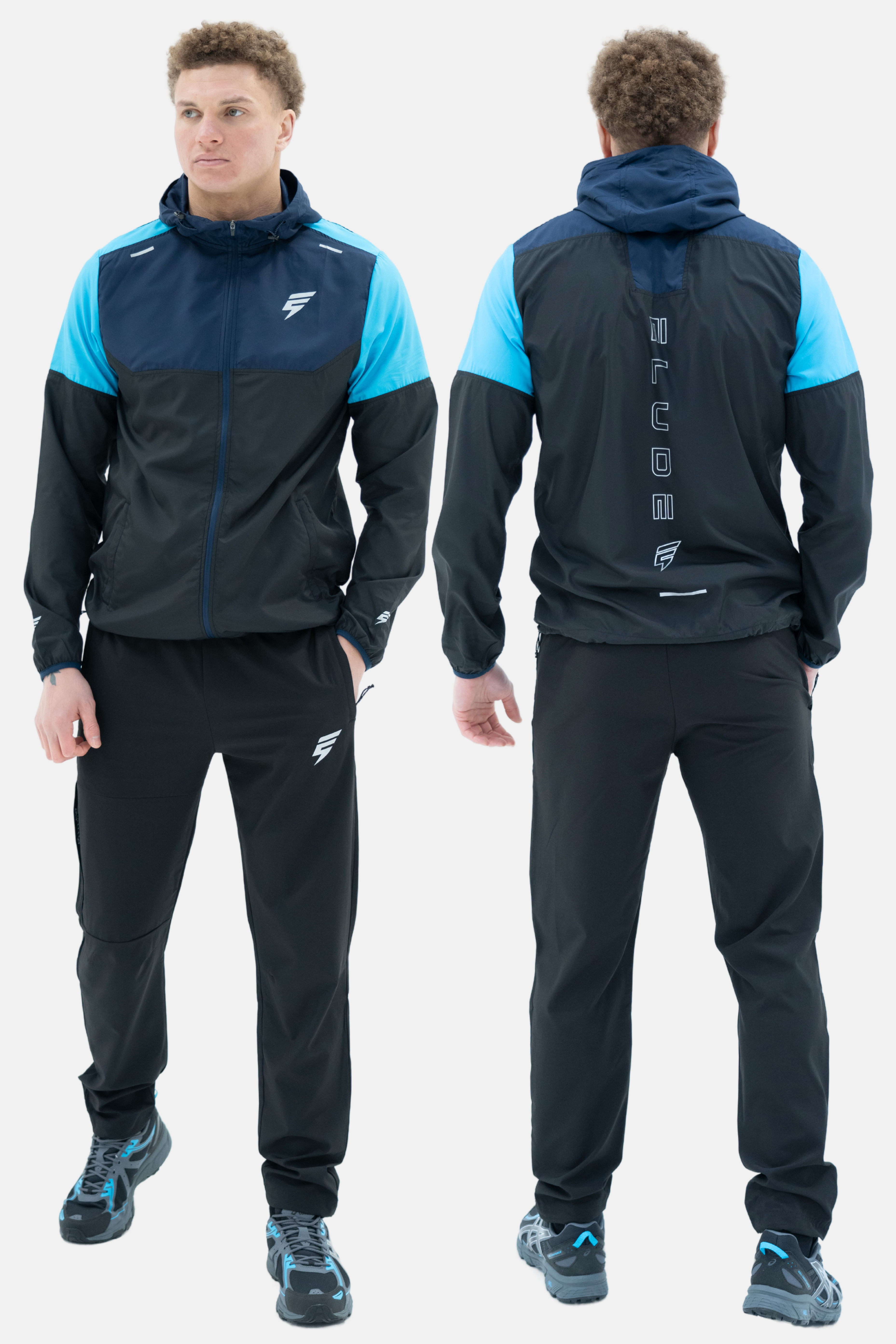 VENT WINDBREAKER SET - BLACK/BLUE/NAVY