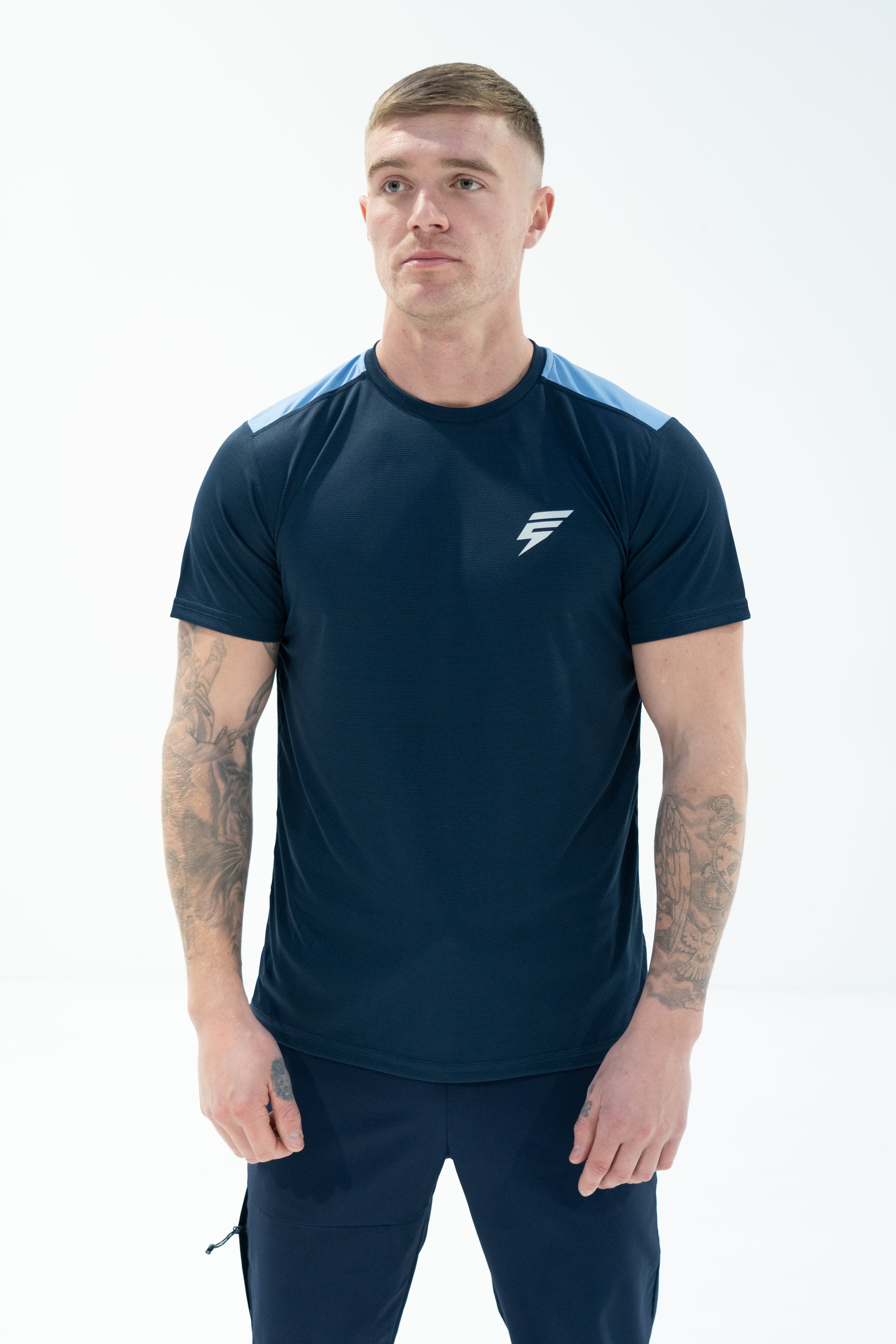 CORE TEE - NAVY/LIGHT BLUE