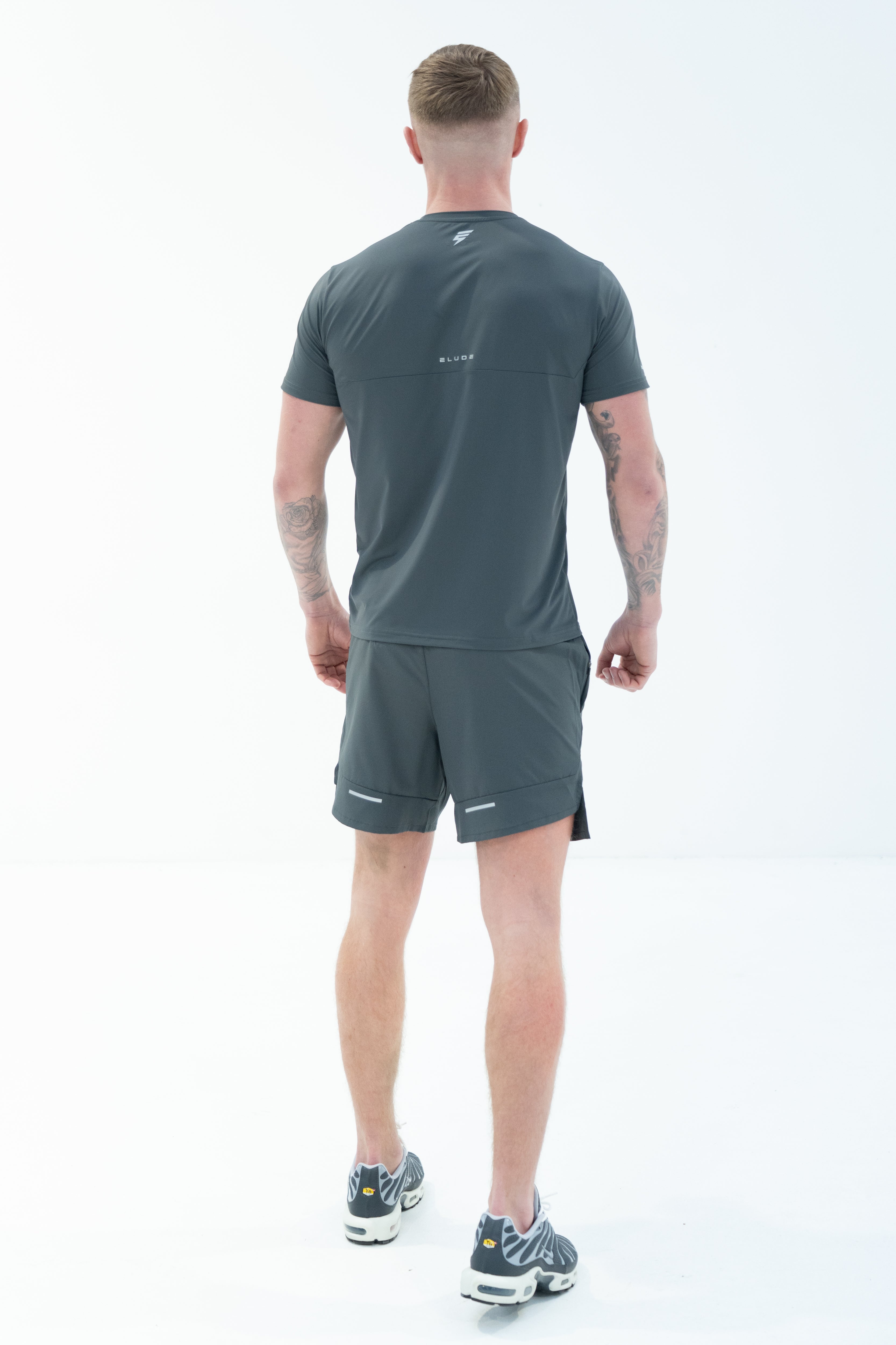 SPLIT SHORTS - CHARCOAL