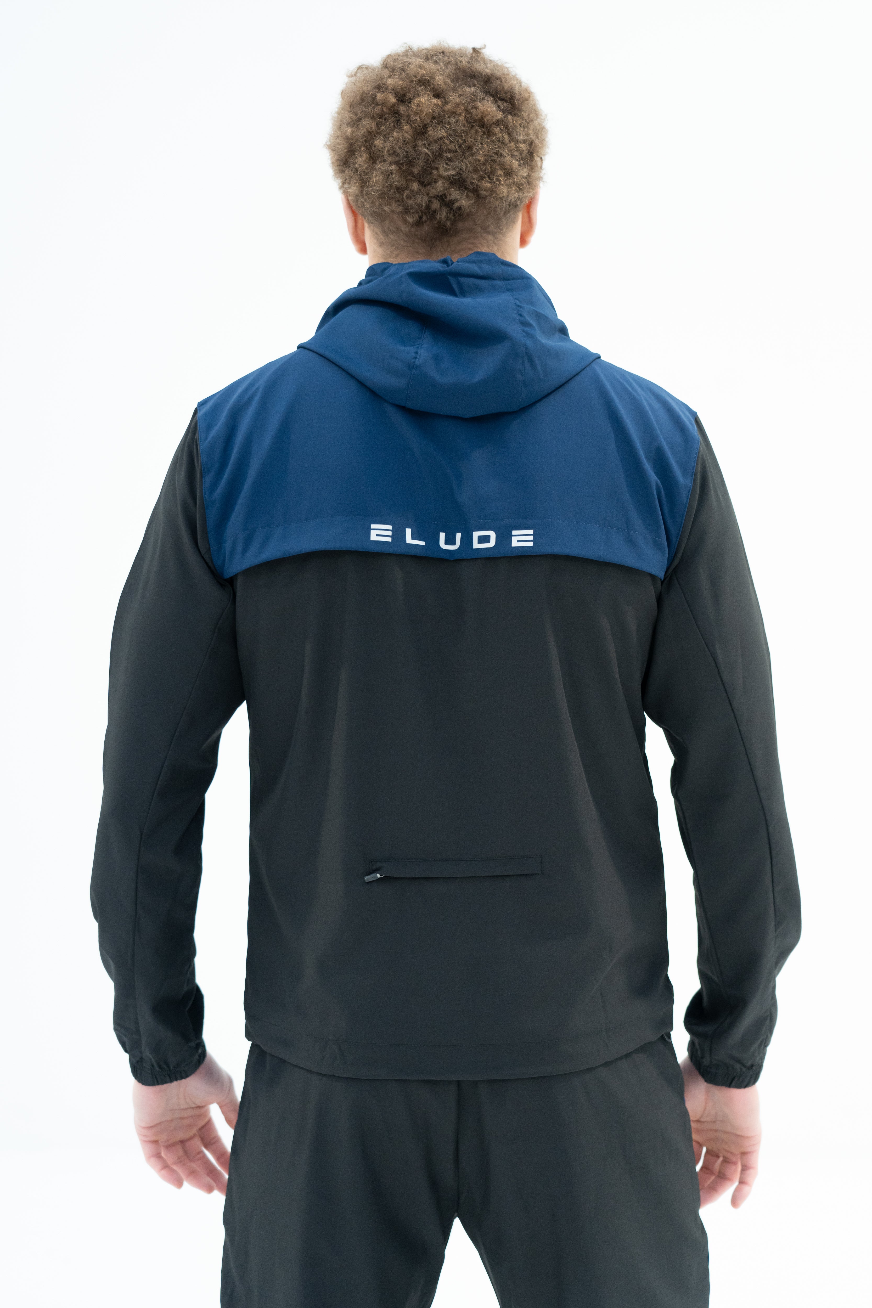 TRACK JACKET - BLACK/NAVY