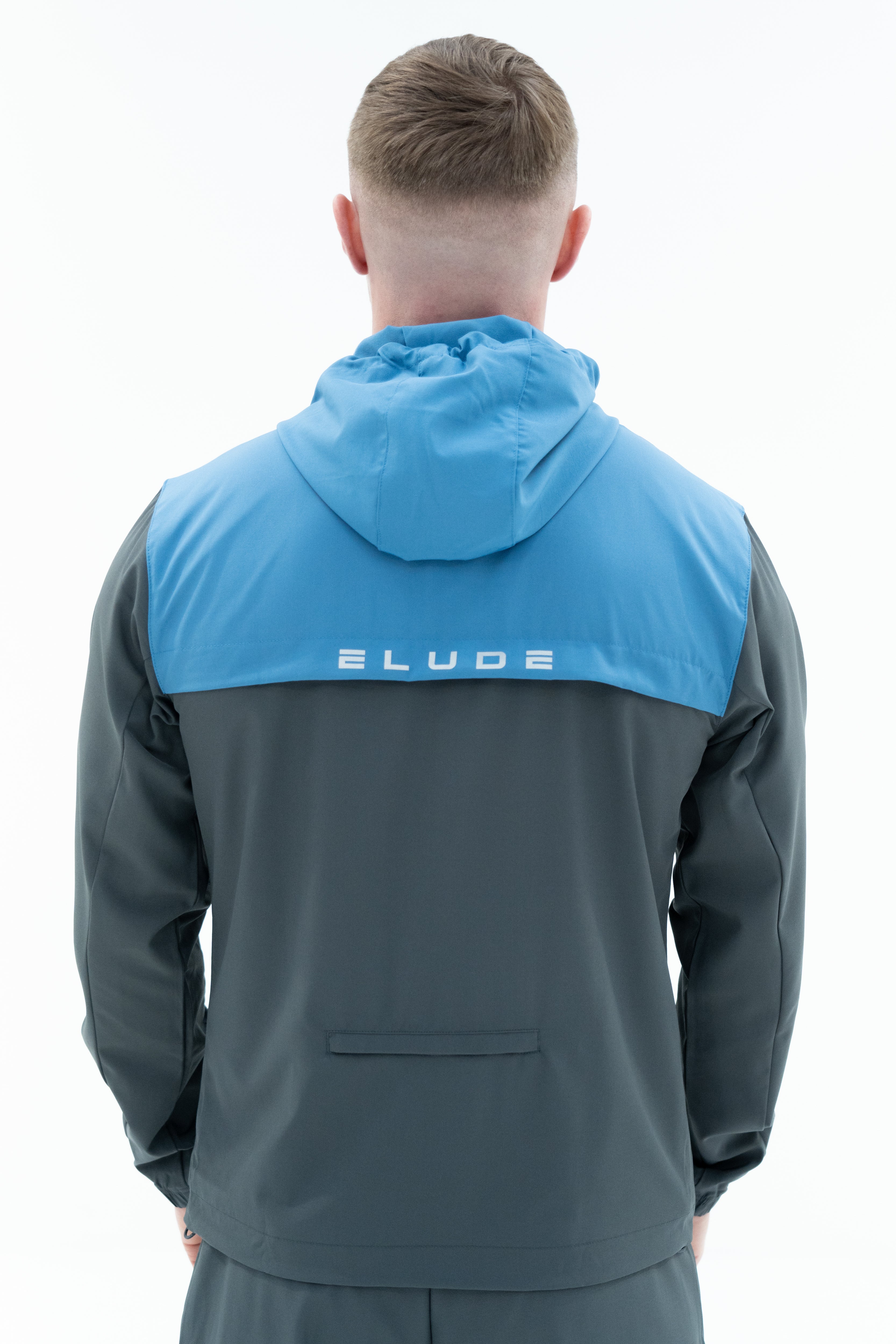 TRACK JACKET - GREY/OMBRE BLUE