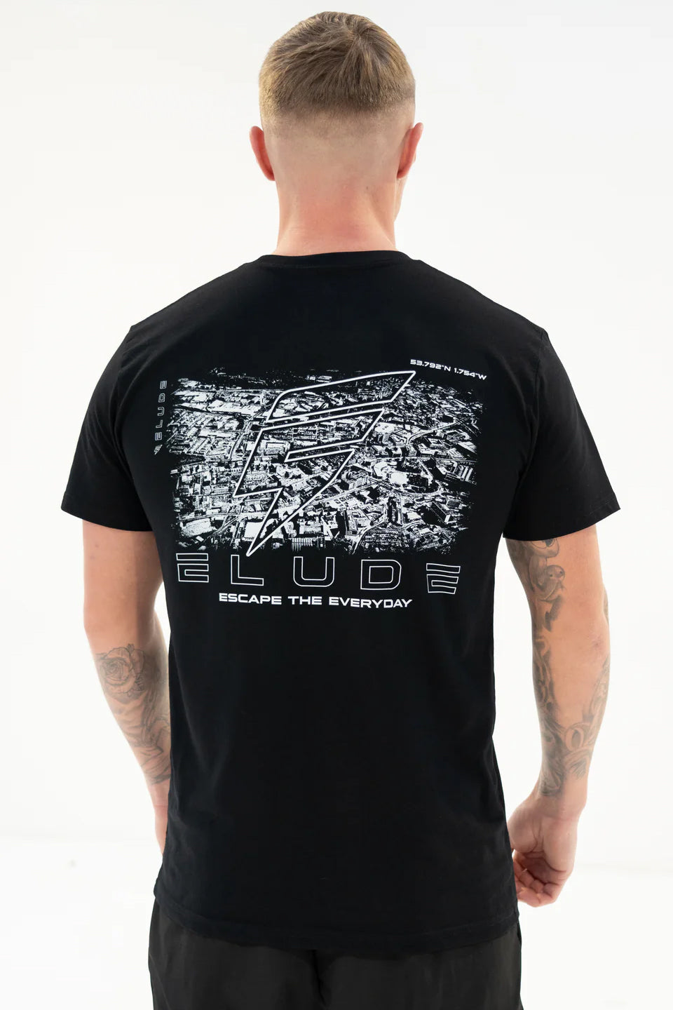 ON THE MAP TEE - BLACK/WHITE