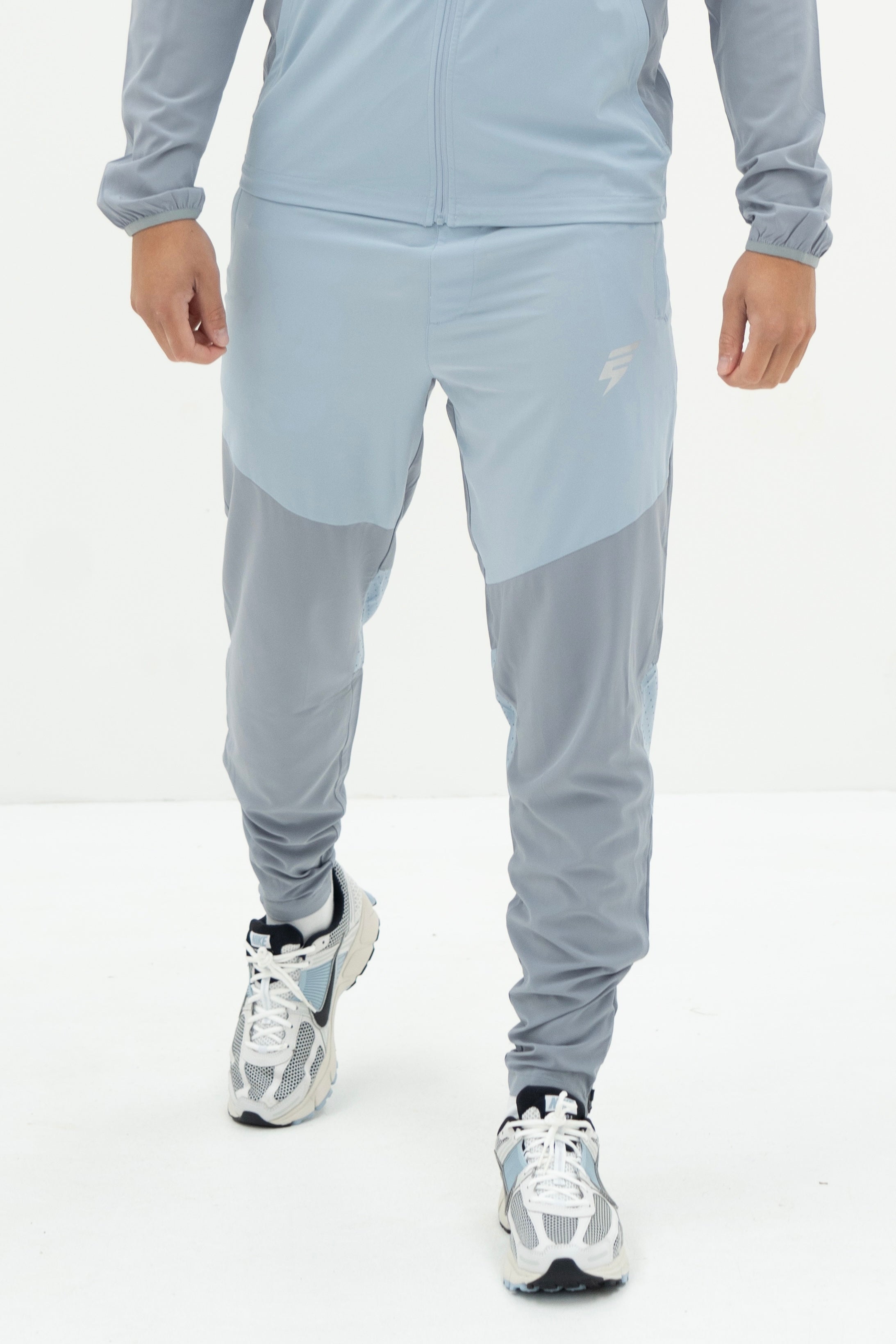 SPLIT PANT - BABY BLUE/LIGHT GREY