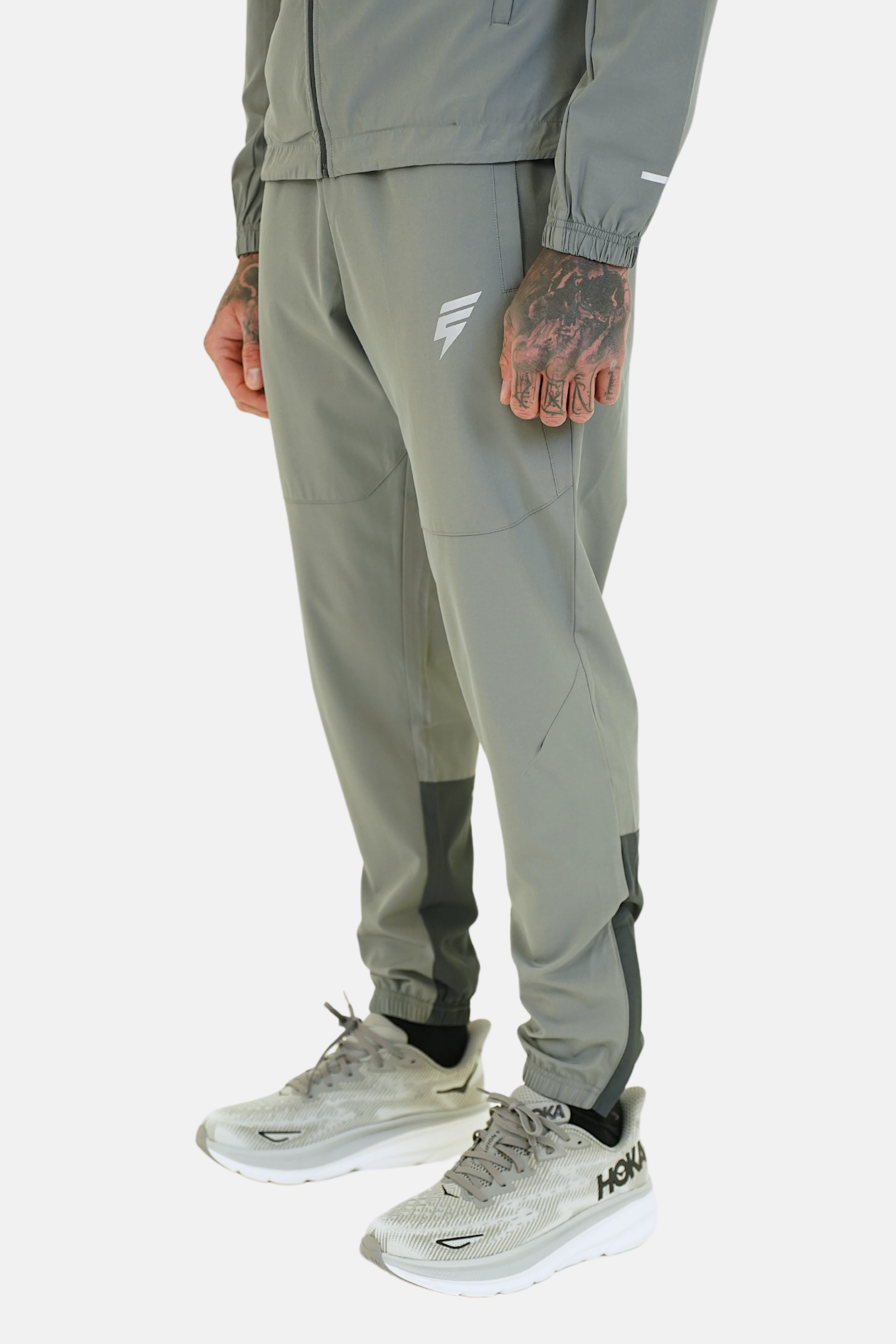 TRACK PANTS - GREY/CHARCOAL